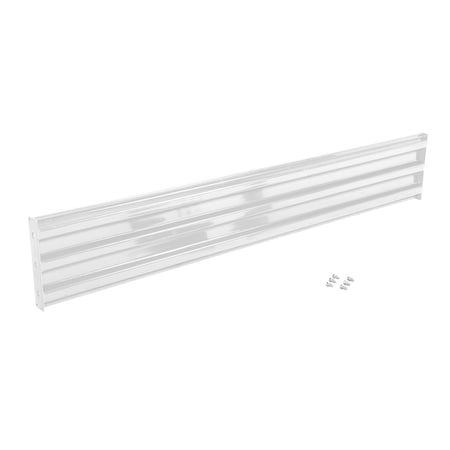 Vestil Bolt-On Style Guard Rail 9 Ft White GR-F3R-BO-9-WT